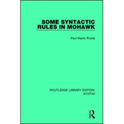 Some Syntactic Rules in Mohawk