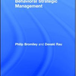 Behavioral Strategic Management Behavioral Strategic Management