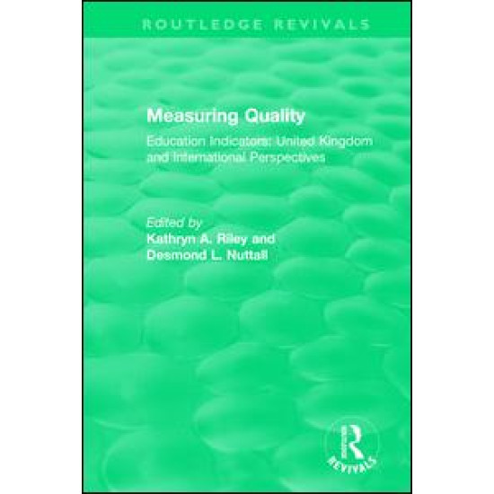 Measuring Quality: Education Indicators Measuring Quality: Education Indicators