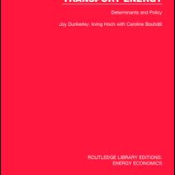 Transport Energy: Determinants and Policy