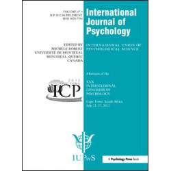 XXX International Congress of Psychology: Abstracts XXX International Congress of Psychology: Abstracts