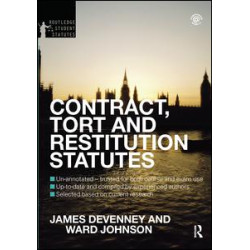 Contract, Tort and Restitution Statutes 2012-2013