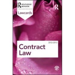Contract Lawcards 2012-2013