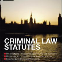 Criminal Law Statutes 2012-2013 Criminal Law Statutes 2012-2013