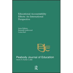Educational Accountability Effects Educational Accountability Effects
