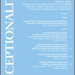 Students Who Are Exceptional and Writing Disabilities Students Who Are Exceptional and Writing Disabilities