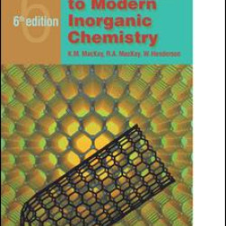 Introduction to Modern Inorganic Chemistry, 6th edition Introduction to Modern Inorganic Chemistry, 6th edition