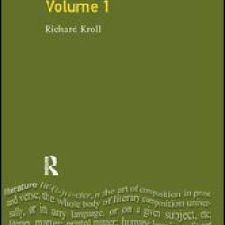 English Novel, Vol I, The English Novel, Vol I, The