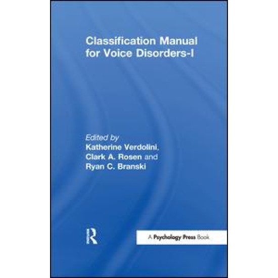 Classification Manual for Voice Disorders-I Classification Manual for Voice Disorders-I