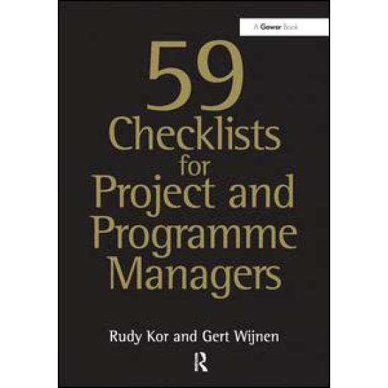 59 Checklists for Project and Programme Managers 59 Checklists for Project and Programme Managers