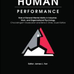 Role of General Mental Ability in industrial, Work, and Organizational Psychology