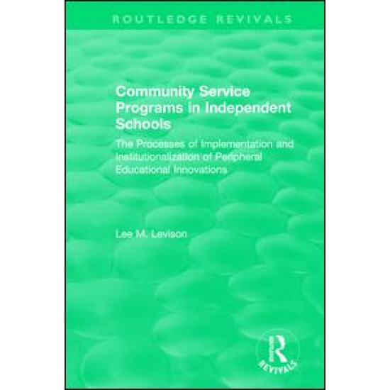 Community Service Programs in Independent Schools