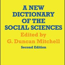 A New Dictionary of the Social Sciences A New Dictionary of the Social Sciences