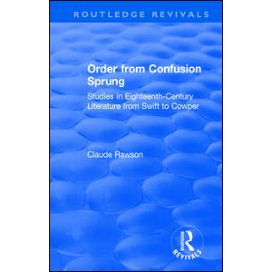 Order from Confusion Sprung Order from Confusion Sprung