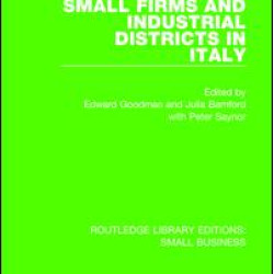 Small Firms and Industrial Districts in Italy Small Firms and Industrial Districts in Italy
