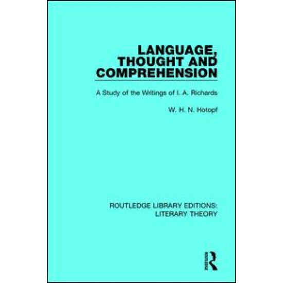 Language, Thought and Comprehension Language, Thought and Comprehension