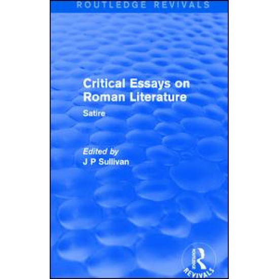 Critical Essays on Roman Literature Critical Essays on Roman Literature