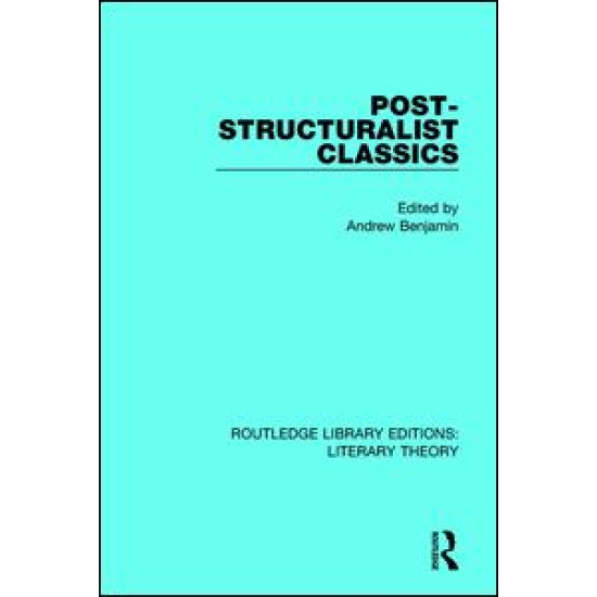 Post-Structuralist Classics Post-Structuralist Classics