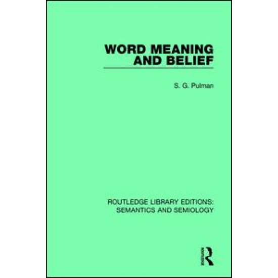 Word Meaning and Belief