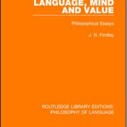 Language, Mind and Value Language, Mind and Value