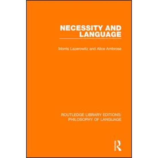 Necessity and Language