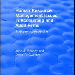 Human Resource Management Issues in Accounting and Auditing Firms: A Research Perspective