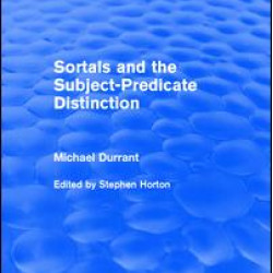 Sortals and the Subject-predicate Distinction (2001) Sortals and the Subject-predicate Distinction (2001)
