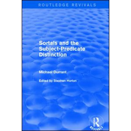 Sortals and the Subject-predicate Distinction (2001)