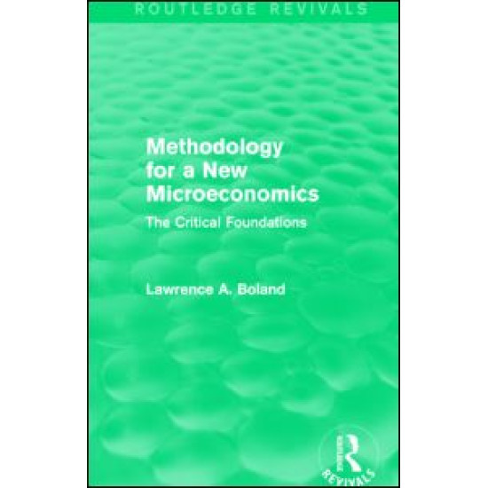 Methodology for a New Microeconomics (Routledge Revivals)