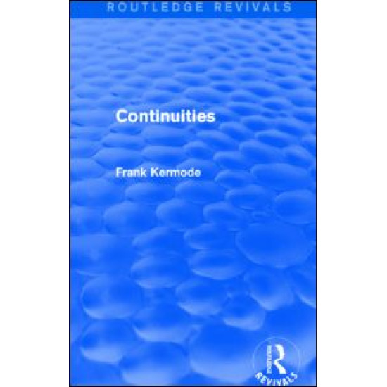 Continuities (Routledge Revivals) Continuities (Routledge Revivals)