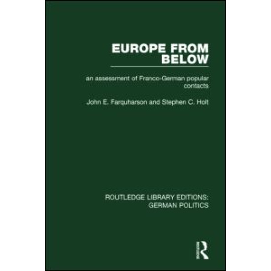 Europe from Below (RLE: German Politics) Europe from Below (RLE: German Politics)