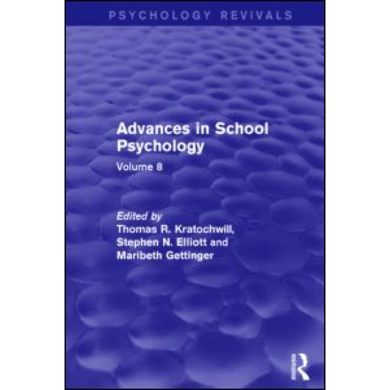 Advances in School Psychology Advances in School Psychology