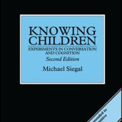 Knowing Children Knowing Children
