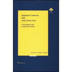 Japanese Contract and Anti-Trust Law Japanese Contract and Anti-Trust Law