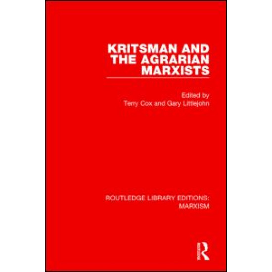 Kritsman and the Agrarian Marxists Kritsman and the Agrarian Marxists