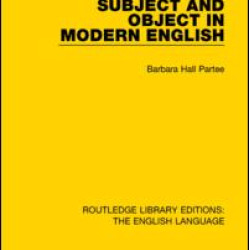 Subject and Object in Modern English