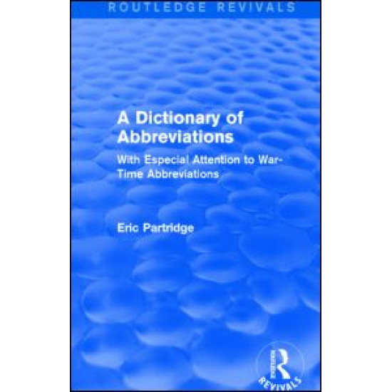A Dictionary of Abbreviations A Dictionary of Abbreviations