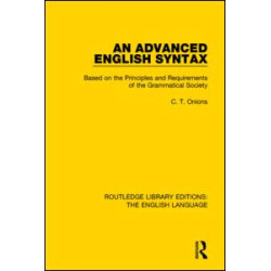 An Advanced English Syntax An Advanced English Syntax
