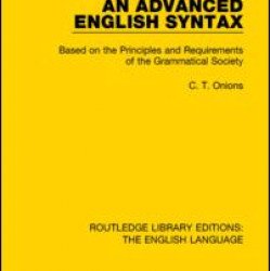 An Advanced English Syntax