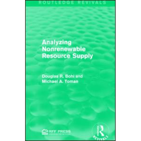 Analyzing Nonrenewable Resource Supply Analyzing Nonrenewable Resource Supply