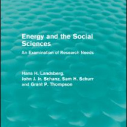 Energy and the Social Sciences