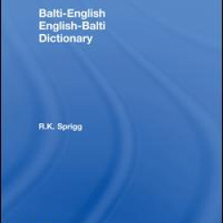 Balti-English English-Balti Dictionary