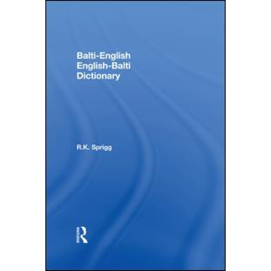 Balti-English English-Balti Dictionary