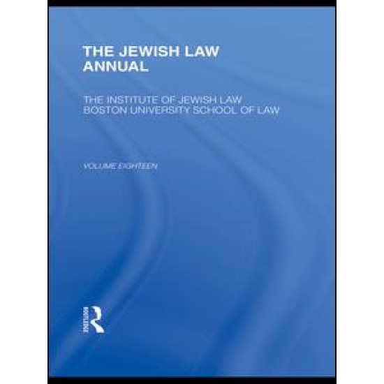 The Jewish Law Annual Volume 18