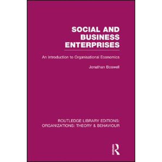 Social and Business Enterprises (RLE: Organizations)