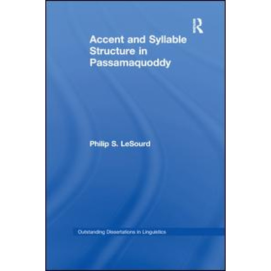 Accent & Syllable Structure in Passamaquoddy Accent & Syllable Structure in Passamaquoddy