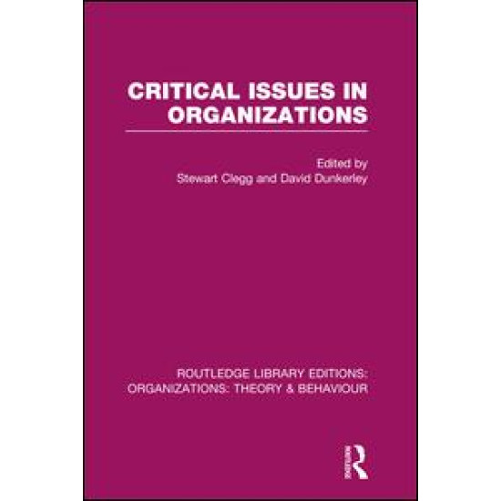 Critical Issues in Organizations (RLE: Organizations)