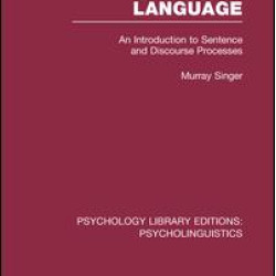Psychology of Language (PLE: Psycholinguistics) Psychology of Language (PLE: Psycholinguistics)