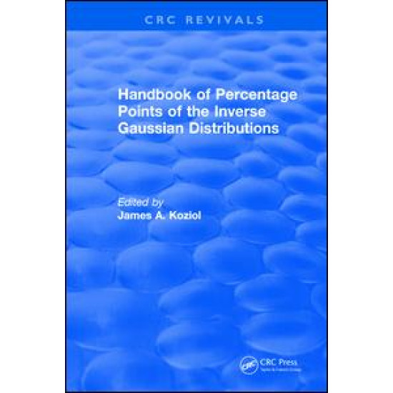 Handbook of Percentage Points of the Inverse Gaussian Distributions