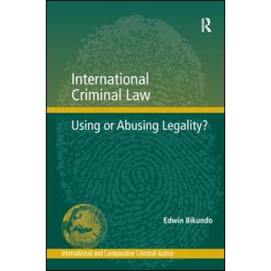 International Criminal Law International Criminal Law